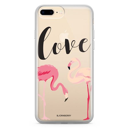 Bjornberry Skal Hybrid iPhone 7 Plus - Love Flamingo