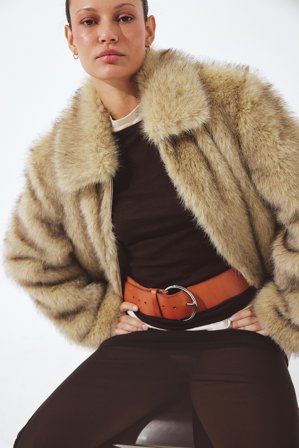 NA-KD Large ceinture en cuir - Ceintures - Marron - S / M