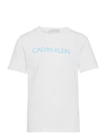Institutional T-Shirt T-shirts Short-sleeved Valkoinen Calvin Klein