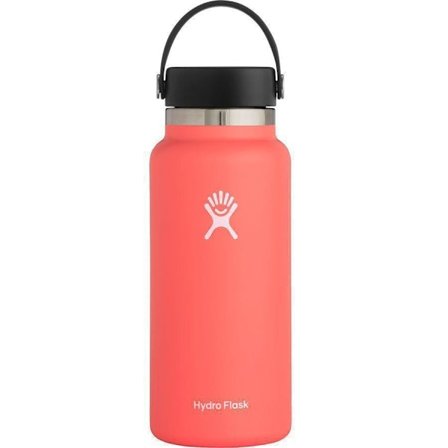 Hydro Flask Wide Mouth med Flex Sip-lock - Isolerad vattenflaska resemugg kaffemugg termos 94 cl