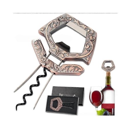 2-i-1 Ah Så To-grenet Vinåbner & Korkfjerner til Ældre & Skrøbelige Korke - Nem Åbning for Kendere