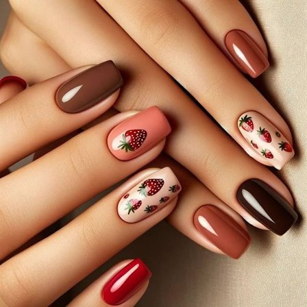 Franska Lösnaglar Design Falska Naglar, Konstgjorda Nagellim på Naglar 12 Storlekar