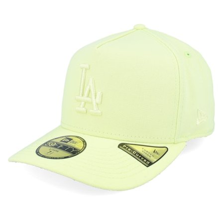 New Era - Amarillo fitted Gorra - Los Angeles Dodgers 59FIFTY Color Pack Pastel Yellow A-frame Fitted @ Hatstore