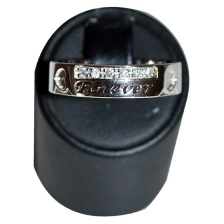 Forever - Exklusiv ring i silver med Cubic Zirconia stenar