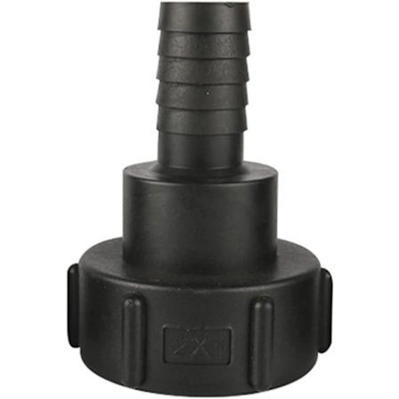 IBC Tank Slange Adapter 60mm Import Grov Tråd til 25mm Hage Slange