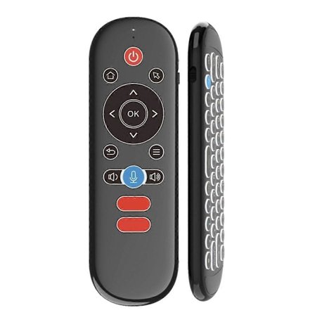 2.4G IR Ilmahiiri Kaukosäädin USB-vastaanotin Englanninkielinen Langaton Mini-näppäimistö Android Smart TV -boksille taustavalolla
