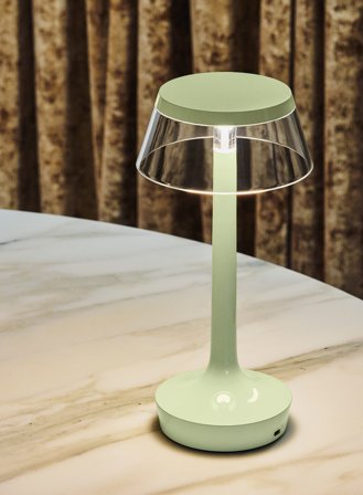 Bon Jour Unplugged oppladbar bordlampe - fresh mint