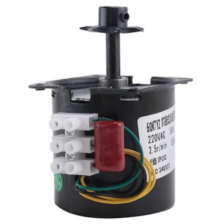 60KTYZ Klopol Permanent Magnet Synkronmotor AC220V 14W 50Hz Mini Gearmotor Lav Hastighed 2.5R/M