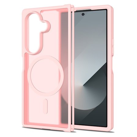 SKALO Samsung Z Fold7 Skin-touch Hybrid Cover - Pink