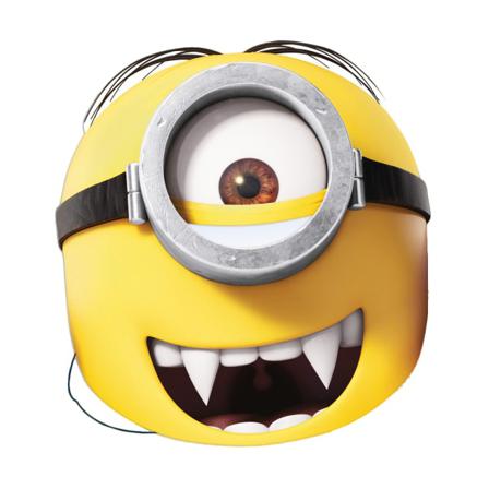 Minions Bat Party Mask One Size Gul