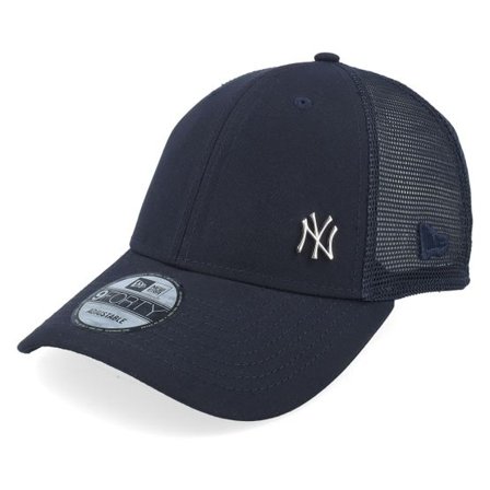 New Era - MLB Blå trucker Keps - New York Yankees Flawless 9FORTY Navy Trucker @ Hatstore