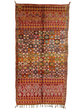 Berber Moroccan - Mid Atlas Vintage 204X386 Wolle, Marokko