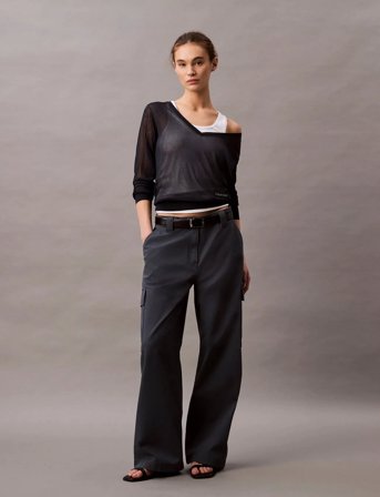 Calvin Klein Jeans Utility Canvas Cargo Pant - Blue - 34