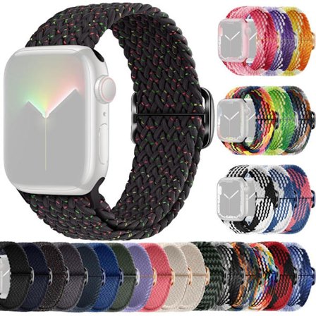 SKALO Flätat tygarmband Apple Watch SE 44mm - Fler färger