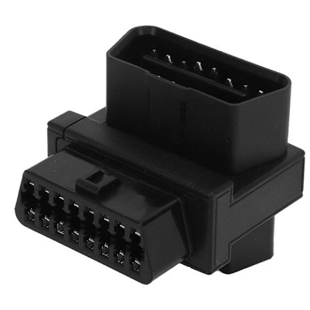 OBD2 Adapter 16-pin hann til 2 hunn Plug and Play Splitter-kontakt for diagnostisk forlengelse
