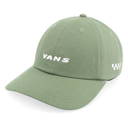 Vans - Grön unconstructed Keps - Check Side Curved Bill Jockey Pine Forest Dad Cap @ Hatstore