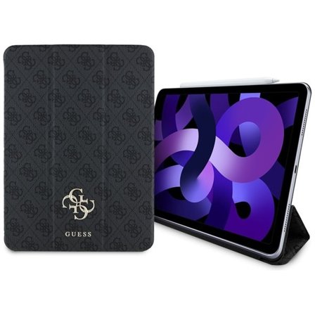 Guess GUFC11RM24PS4SGK iPad Air 11" 2024 musta/musta Magneettinen 4G Iso logo