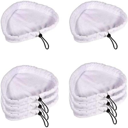Steam Mop 8 Deler Mikrofiberklut Mikrofiber Damprengjøringsputer Vaskbare Mopp Reservedeler