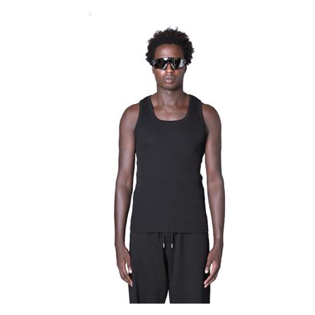 Dries Van Noten, Sleeveless Tops Czarny, Mężczyzna, Rozmiar: M