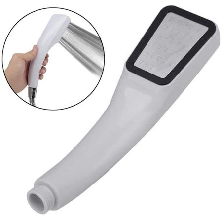 300-huls super tryk brusehoved firkantet håndbruserhoved tryk brusehoved vandbesparende brusehoved, hvid?