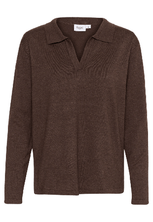 Saint Tropez MilaSZ Polo Pullover Tröjor Dam Brun S