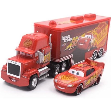 Pixar Cars 3 McQueen Sett - Rød - Plast - Leke for gutter