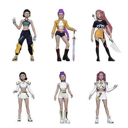 Anime Kpop Demon Hunters Figurmodell Leke - Tegneserie Spill Samleobjekt, Skrivebordsdekorasjon