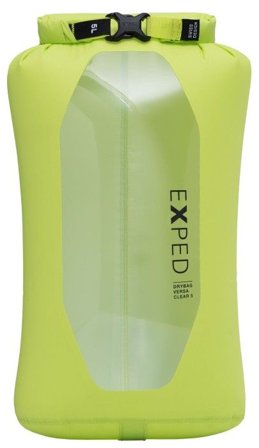Exped Drybag Versa Clear 5 kuivapussi, Lime