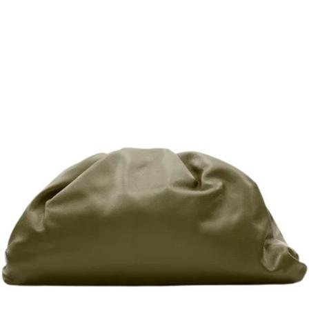 Bottega Veneta Vintage Pre-owned Leather clutches , Groen , Dames , Maat: ONE Size Vintage Tassen