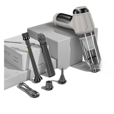 Bilstøvsuger, trådløs håndholdt bilstøvsuger Sterkt sug, Bilstøvsuger høyeffekt, trådløs støvsuger og blåser for bil