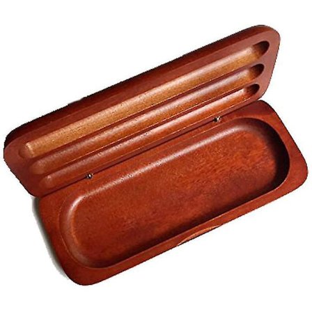 Puinen kynälaatikko kynäkotelo säilytys 3 kynän kapasiteetilla