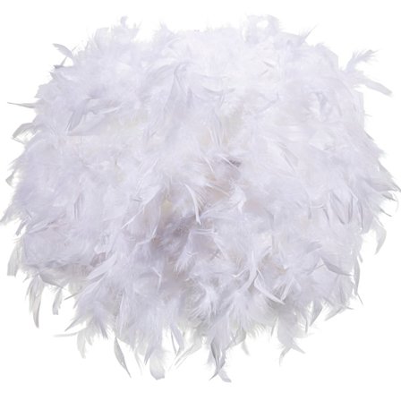 Fjäderlätt Lampskärm för Pendellampa, Bordslampa, Golvlampa | Taklampskärm för Vardagsrum, Sovrum, Kök (Vit)