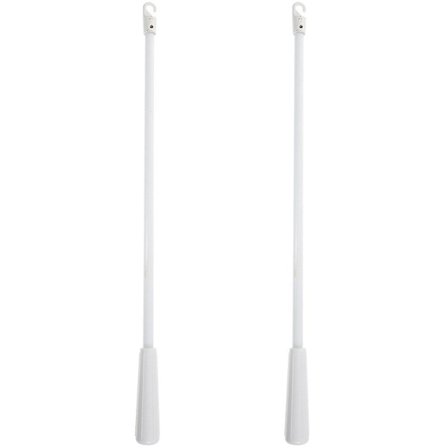 2 stk. Fiberglass Persienner Stenger Vertikale Lamellgardin Trekkstenger Gardintilbehør