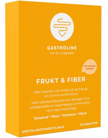 Gastroline Frukt & Fiber 30 stk tabletter