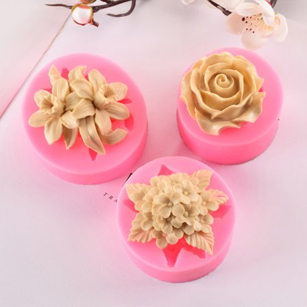 1 Stk Syrin Rose Lily Fondant Silikonformer DIY Bakeform Kitc