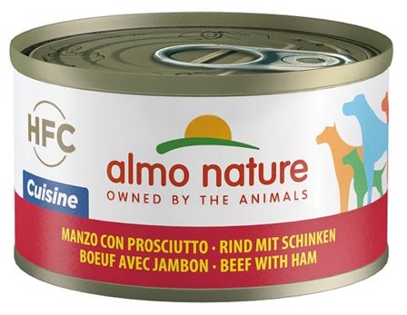 Almo Nature Hcf Manzo Con Prosciutto Per Cane Adulto 95g