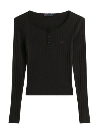 Tommy Jeans | Tjw Slim Sh Irregular Rib Ls | L