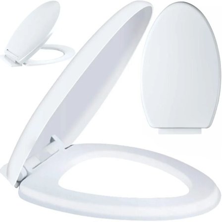 WC-kansi, WC-istuin, pehmeästi sulkeutuva, WC-istuin, helppo asennus, puhdistus, WC-kansi, retoo, antibakteerinen, soikea WC-istuin