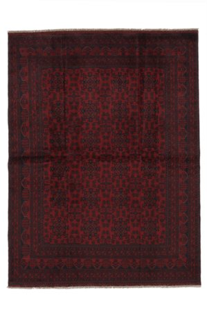 Noué À La Main Afghan Khal Mohammadi Tapis 179X235 De Laine Noir