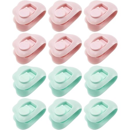 12 stk. dynebetræk clips dynebetræk fastgørelsesclips - skridsikker sengelinnedsklemme dyneklemme - til dyne, gardin, dyne - forhindrer dyne i at 