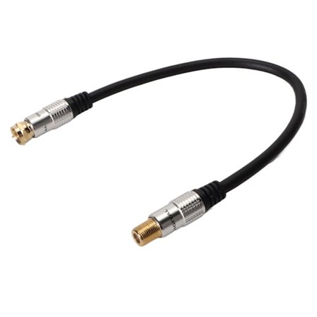 F Type Han til Hun Guldbelagt Digitalt Koaksialkabel til HDTV CATV Modem Satellitmodtager