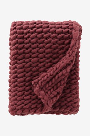 Venture Home - Kate pledd - Rød - Tepper & pledd - Fra Homeroom