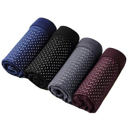 4 st Bambu Boxerkalsonger, Box Hero Bambu Boxershorts Herr - Kompatibla med Komfort Hela Dagen