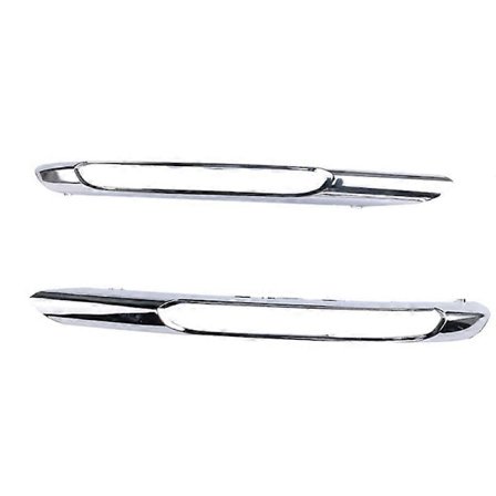 2 stk. frontfanger tåkelys grill krom trim list venstre høyre for Mercedes Benz W212 09-12 21288