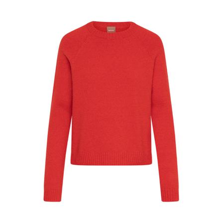Boss, Round-neck Knitwear Oranje, Heren, Maat:M