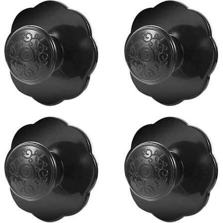 4 st Självhäftande Blomformade Låda Drag Handtag Skåp Låda Skåp Drag Utan Borrning