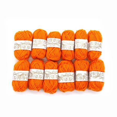 12 Farger Barn DIY Håndlaget Ull Barnehage Håndlaget DIY Materialer 12 Orange