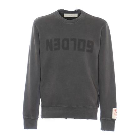 Golden Goose, Sweater Grijs, Heren, Maat:L,Cotton