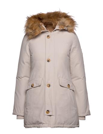Miss Smith Jacket Outerwear Parka Coats Creme Svea