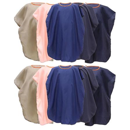 10 st Professionella Salongskappar för Barn Frisör Klippförkläde Slumpmässiga Färger 90x60cm 90x60cm